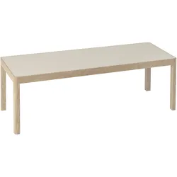 Muuto Workshop Couchtisch, 120 x 43 cm, eiche natur / linoleum grau