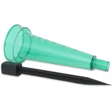 Windhager Regenmesser Niederschlagsmesser, inklusive Erdspieß, zur genauen Regenwassermessung, für Rasenaussaat, Blumen- oder Gemüsebeet, 22 cm, 06244, Grün