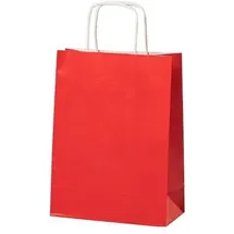 MAILmedia Papiertüte Gewundener Griff 320 x 120 x 410 mm 15.7 L rot 200 Stück