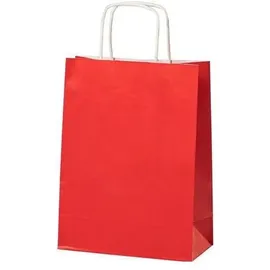 MAILmedia Papiertüte Gewundener Griff 320 x 120 x 410 mm 15.7 L rot 200 Stück