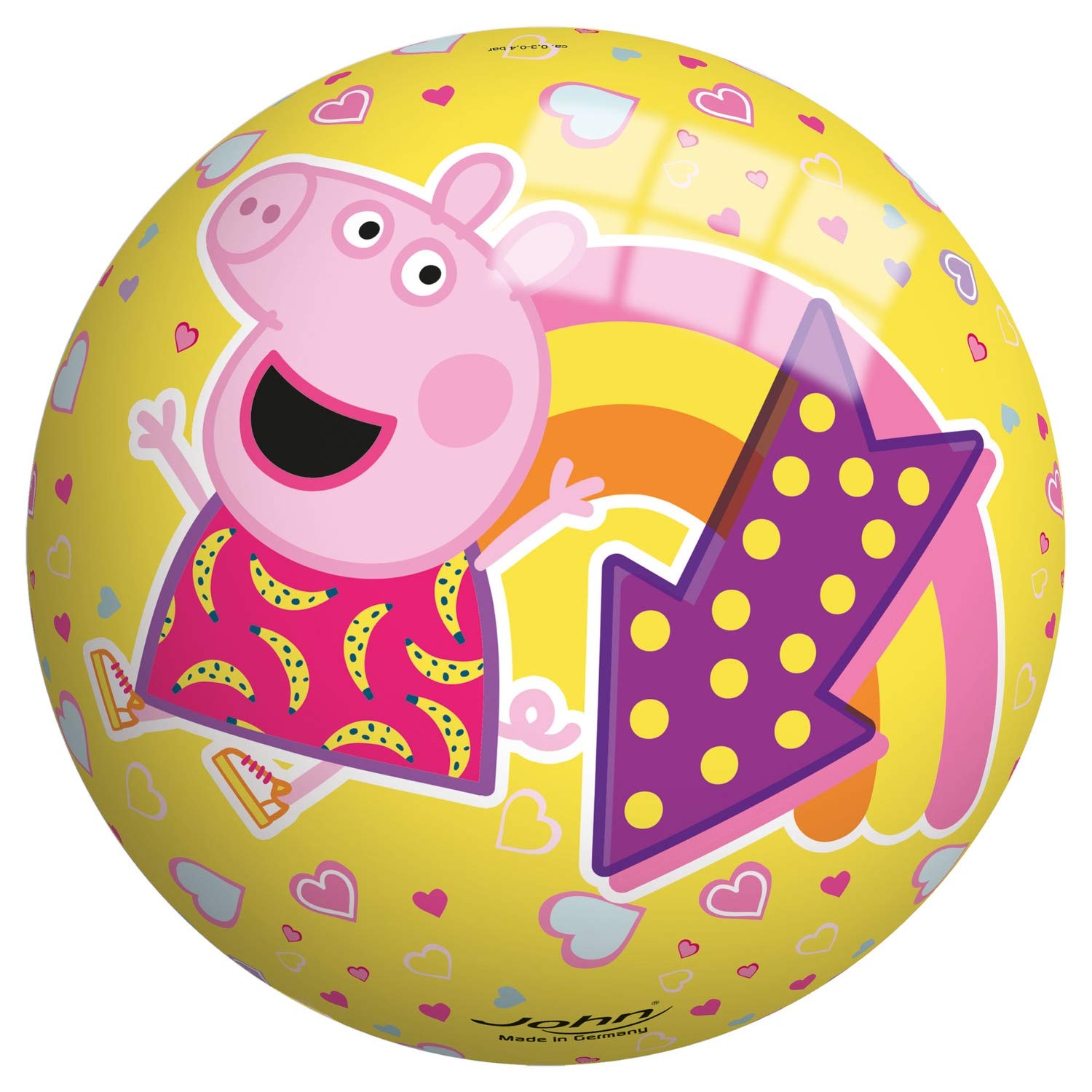 John 50082 - Peppa Pig Vinyl Spielball 23 cm