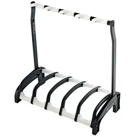 K&M 17525 Guardian 5 5-Fach E-Gitarrenständer Schwarz