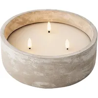 EDM Lichterkette Kerze 28 x 8 cm Weiß