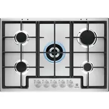 Electrolux Kochplatte 5 Gasbrenner 75 cm Silber