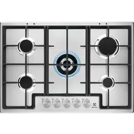 Electrolux Kochplatte 5 Gasbrenner 75 cm Silber