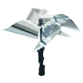 Gardigo Vogel-Frei Windrad 40 cm Silber/Schwarz