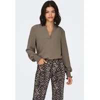 Only Blusenshirt "ONLMETTE V-NECK LS SMOCK TOP NOOS WVN",