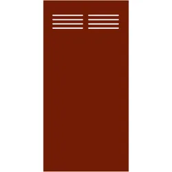 TraumGarten System BOARD 900 x 1800 mm Slot-Design Rot