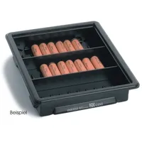 INKiESS Geldkassette Rollentrog 10 Euro-Cent 3 Fächer BxTxH 25,5x34x6cm schwarz schwarz