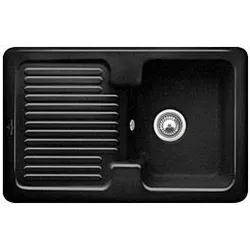 Villeroy & Boch Condor Einbauspüle 674501J0 mit Ablaufgarnitur und Handbetätigung, Chromit