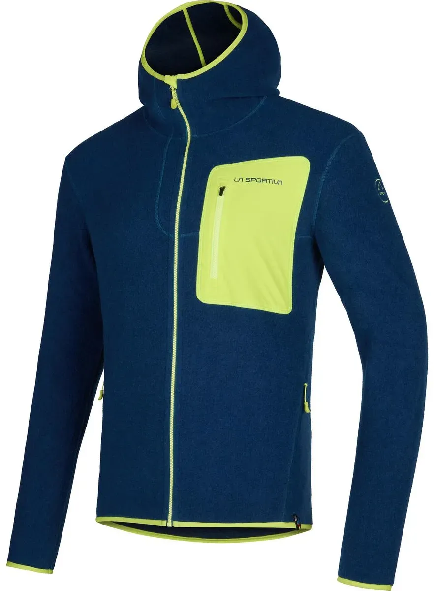 La Sportiva Agon Hoody Men storm blue/lime punch (639729) S