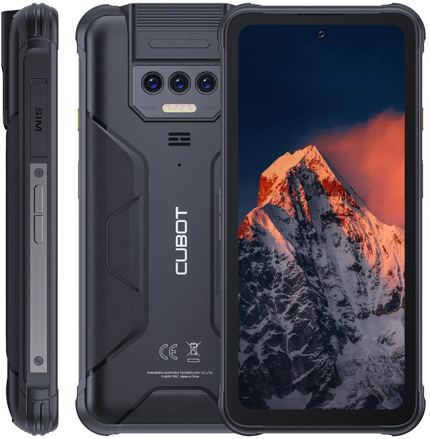 Cubot KingKong 8, wasserdichtes, robustes Smartphone Android 13, 12 GB RAM (6 GB + 6 GB), 256 GB ROM, 10600 mAh, NFC, Octa-Core, 4G-Telefon, OTG