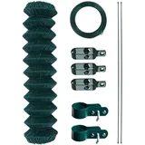 Estexo Maschendrahtzaun 1,25 x 15 m Grün