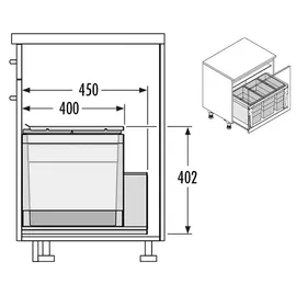 HAILO Triple XL 28 l Grau
