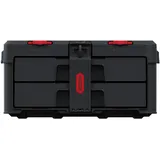 KETER Stack 'N' Roll Werkzeugkoffer mit 2 Schubladen schwarz 37,1 l