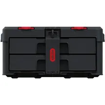 KETER Stack 'N' Roll Werkzeugkoffer mit 2 Schubladen schwarz 37,1 l