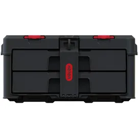 KETER Stack 'N' Roll Werkzeugkoffer mit 2 Schubladen schwarz 37,1 l
