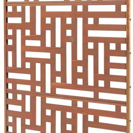 casa.pro Trennwand Bernalda 180x90 cm Stahl Edelrost