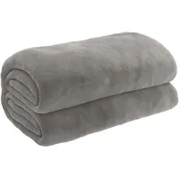 vidaXL Gewichtsdecke mit Bezug Grau 122x183 cm 5 kg Stoff