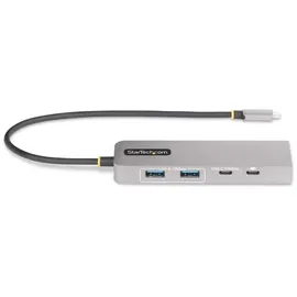 Startech StarTech.com 3-Port USB-C Hub with 2.5 Gigabit Ethernet and 100W Power Delivery Pass-Through, 10Gbps, 2x USB-A/1x USB-C, Mini USB Hub, USB C auf USB