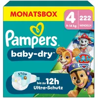 Pampers Baby-Dry Gr. 4 (9-14 kg) 222 St.