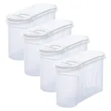 Novaliv Vorratsdose 22 x 13 x 8,5 cm 4-tlg. Transparent