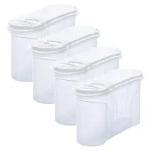 Novaliv Vorratsdose 22 x 13 x 8,5 cm 4-tlg. Transparent