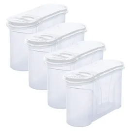 Novaliv Vorratsdose 22 x 13 x 8,5 cm 4-tlg. Transparent