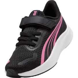 Puma Pounce Lite Kinder Black/Posie Pink/White 28