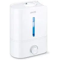 Sanitas SLB 40 Luftbefeuchter mit Ultraschall-Verneblung zur Raumluftbefeuchtung, mit Aromafunktion, für Räume bis 30m2, leise