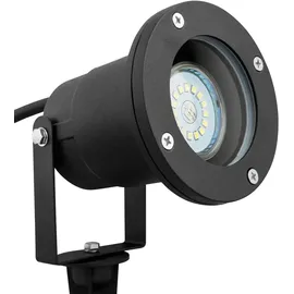 sebson 4x LED Gartenleuchte mit Erdspieß Spot Wegeleuchte Außen IP65 schwenkbar SEBSON - Schwarz