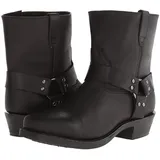 SIULAS 1 Paar Herren Reitstiefel - Mittelalterliche PU-Lederstiefel - Steampunk Retro PU Leder Ritterschuhe - Mode Leder Ritterstiefel - Outdoor Western Cowboy Lokomotive Stiefel Schuhe,Schwarz,41 - 41 EU