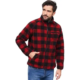 Brandit Textil Teddy Jacke Red / Black XL