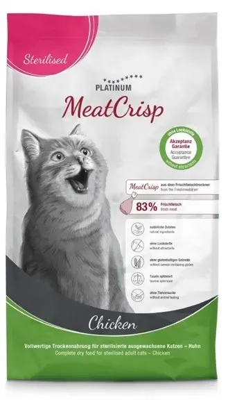 MeatCrisp Sterilised Chicken - dry cat food - 1.5kg