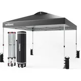 Wiltec Faltpavillon 3 x 3 m Grau