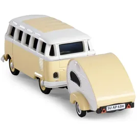 CARSON RC-Auto VW T1 SambaBus mit Wohnwagen 2,4GHz RTR (500504164)