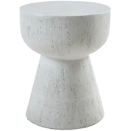 [en.casa] Beistelltisch, Oulvepijanse 51xØ40 cm Weiß