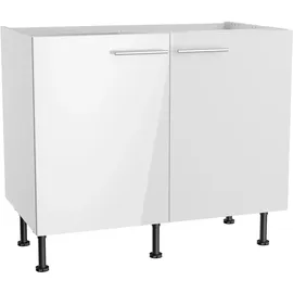 OPTIFIT Spülenschrank Optikomfort Rurik986 100 x 87 x 58,4 cm Weiß