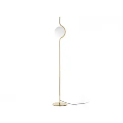 le vita, goldene metall-stehlampe, faro barcelona