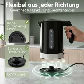 Clatronic WK 3840 1,8 l Schwarz