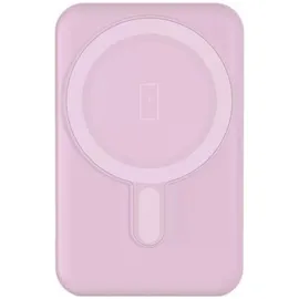 Bigben Connected Bigben Powerbank Induktionsladegerät, MagSafe kompatibel, Rosa (5000 mAh), Powerbank, Rosa