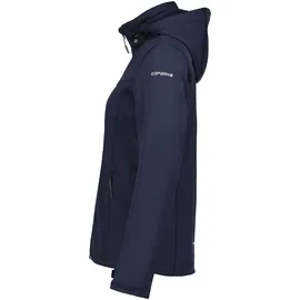 ICEPEAK Softshelljacke "BRENHAM", Damen, Gr. 34, blau (marine), Softshell, Obermaterial: 89% Polyester, 11% Elasthan.