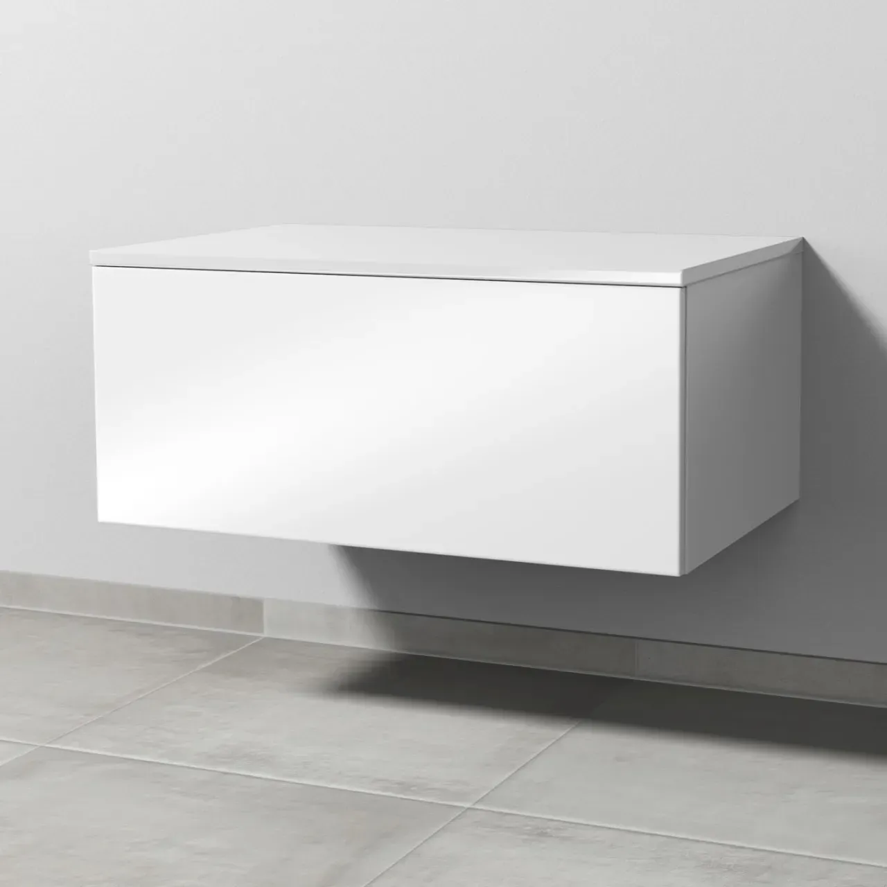 Sanipa Anbau-/Solitärschrank mit Auszug 2morrow (P2235) 340x800x520 Weiß-Glanz, P223578 P223578