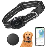SmartTag Hundehalsband (1Pack), Mini Tracker Ohne ABO für Hunde, (nur IOS) mit wasserdichte Reflektierendes GPS Hunde Tracker Halsbänder, Tracking Standort von Haustieren, Arbeite mit Apple Find My