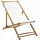 vidaXL Liegestuhl 60 x 112 x 75 cm natur/weiß