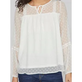 VILA Blusenshirt VIEDEE L/S TOP - NOOS Weiß 42