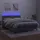 vidaXL Boxspringbett mit Matratze & LED Hellgrau 140x200 cm Samt