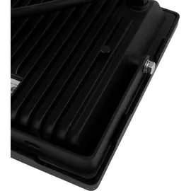 Gtv Außenstrahler Aluminium, Glas 50 W 4000 lm wetterfest IP65 schwarz