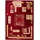 Tapiso Atlas Kurzflorteppich 70 x 130 cm Rot/Beige/Weiß