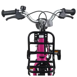 vidaXL Kinderfahrrad 12 Zoll rosa/schwarz